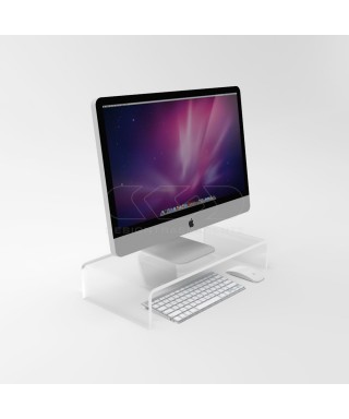 80x50 clear acrylic monitor rise stand.