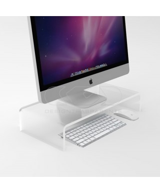 80x50 clear acrylic monitor rise stand.