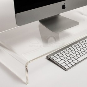 90x50 clear acrylic monitor rise stand.