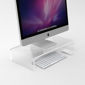 90x50 clear acrylic monitor rise stand.