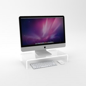 90x50 clear acrylic monitor rise stand.