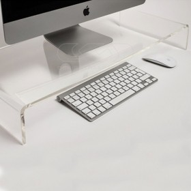 95x30 clear acrylic monitor rise stand.