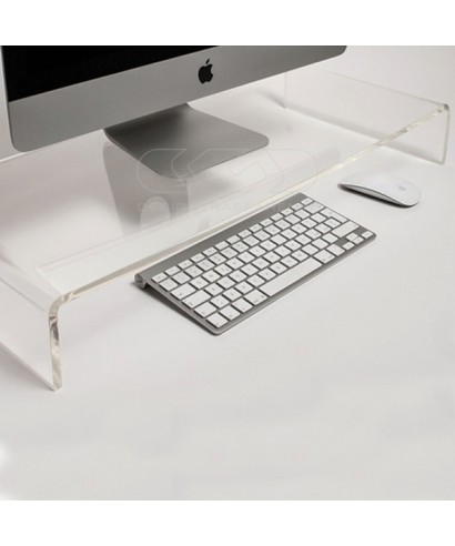 100x20 clear acrylic monitor rise stand.