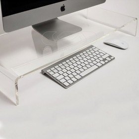 100x20 clear acrylic monitor rise stand.