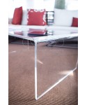 Acrylic coffee table cm 60 lucyte clear side table.