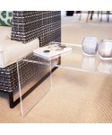 Acrylic coffee table cm 70 lucyte clear side table.