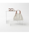 Expositor de 25 cm soporte de metacrilato para escaparates y tiendas.