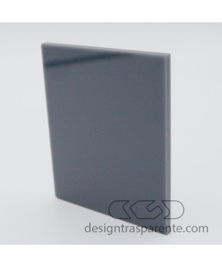 Pannello in plexiglass grigio topo taglio laser su misura