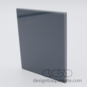 Pannello in plexiglass grigio topo taglio laser su misura