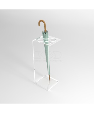 Paragüero de diseño minimal cm 25x25a70 en metacrilato transparente.