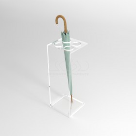 Paragüero de diseño minimal cm 25x25a70 en metacrilato transparente.