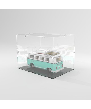 Economic 10x10 transparent acrylic showcase to assemble
