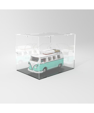 Economic 25x15 transparent acrylic showcase to assemble