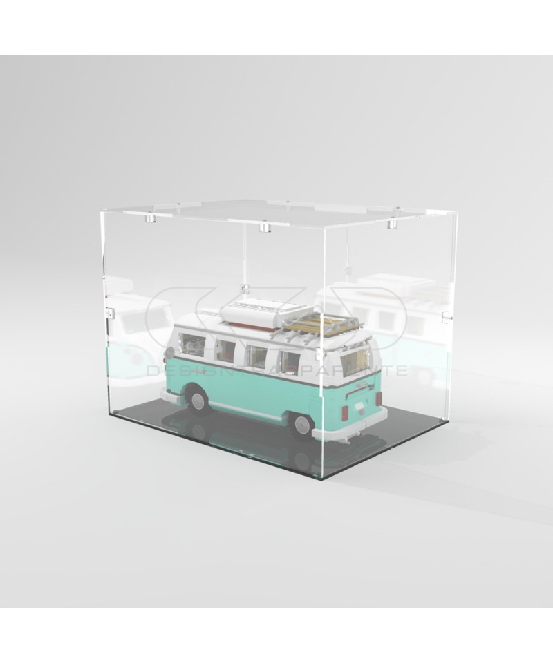 Vetrina in plexiglass trasparente per Modellismo e Lego Teca 45X25 H variabile 