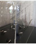 Economic 60x25 transparent acrylic showcase to assemble.