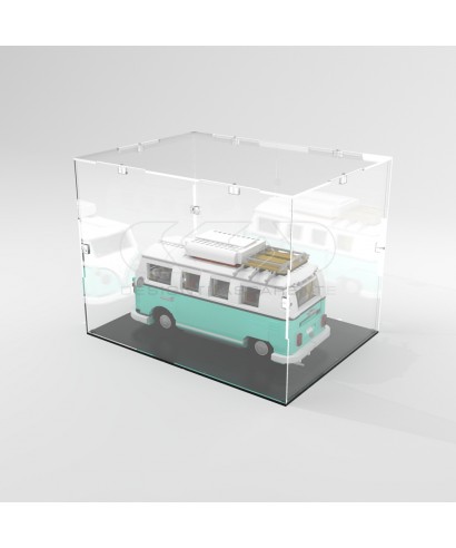 Economic 70x10 transparent acrylic showcase to assemble.