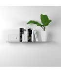 Mensola cm L 15 in plexiglass trasparente alto spessore per libri