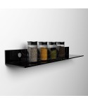 Wall shelf cm 15 transparent or colored acrylic no need brackets