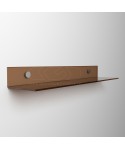 Wall shelf cm 40 transparent or colored acrylic no need brackets