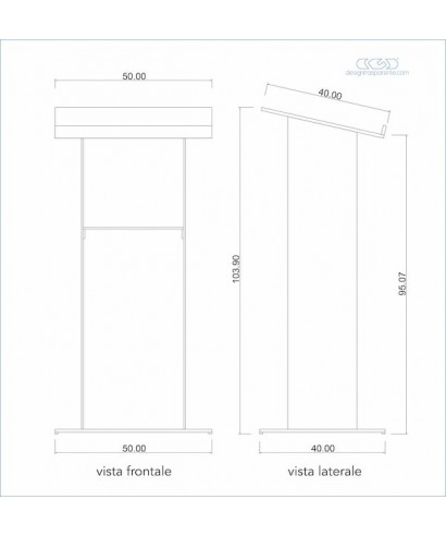Espositori per negozio su misura in plexiglass trasparente 50x40H100