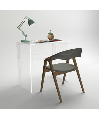 Console desk cm 60 transparent acrylic writing desk.