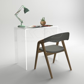 Console desk cm 60 transparent acrylic writing desk.