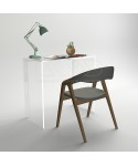 Console desk cm 80 transparent acrylic writing desk.