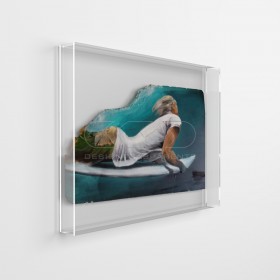 Canvas and paintings 70 cm protection box frame acrylic display case.