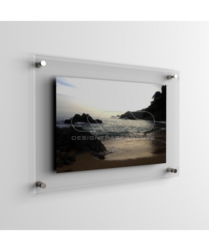 Frame cm 100 with acrylic panels large format and spacers.