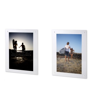 OFFERTA Cornice a giorno 25xH31,9  in plexiglass con viti trasparenti.