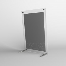 Cornice portafoto da tavolo cm 20 in plexiglass sostegni in metallo.