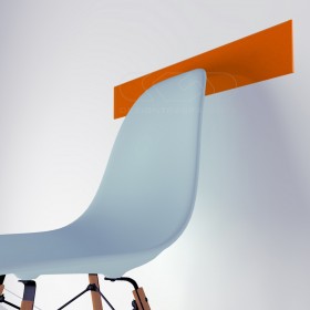 OFFERTA Fasce paracolpi arancio cm 99 H10 battisedia in plexiglass.
