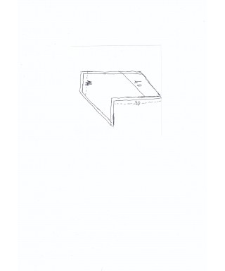Pannello in plexiglass trasparente termopiegato cm L40P30H14 LICCI.