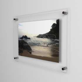 Cornice grande formato 130x90 Su Misura in plexiglass con distanziali.