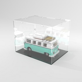 Economic 60x20 transparent acrylic showcase to assemble