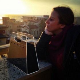 Borsetta trasparente da donna