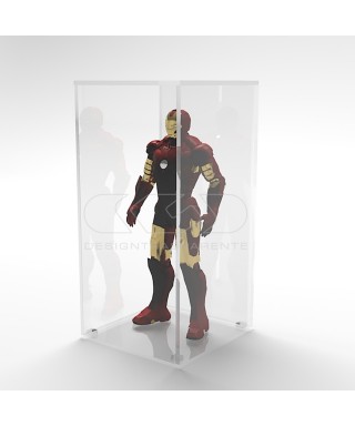 Acrylic display box 40x15 transparent for hobby model building Lego