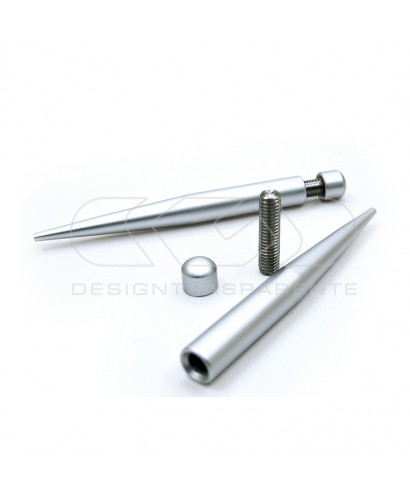 2 Soporte de aluminio plata para marcos de mesa y placas de nombre.