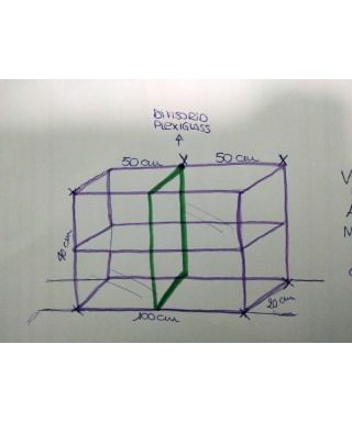 Vetrinette con ripiano in plexiglass trasparente su misura Bruscola.