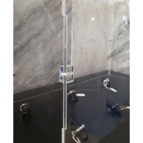 Economic 55x25 transparent acrylic showcase to assemble.
