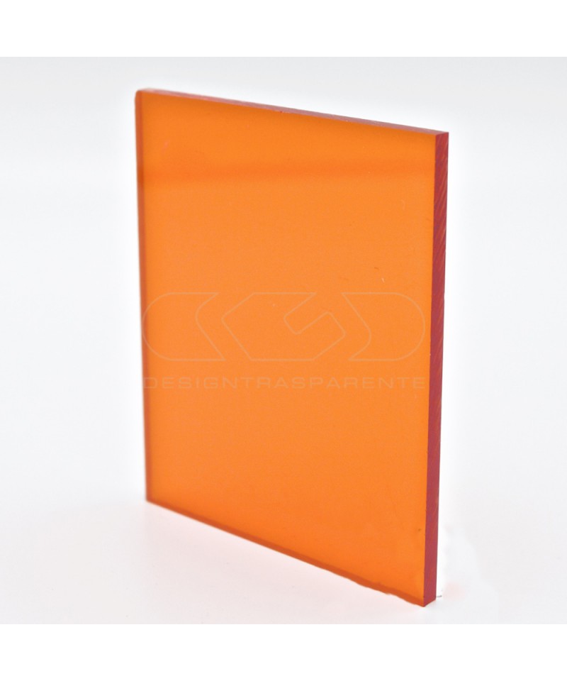 Planchas Metacrilato Naranja Transparente 710 láminas y panel a medida