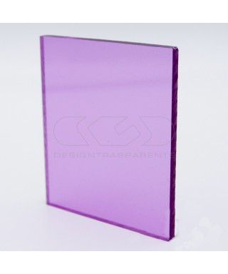 Lastra plexiglass lilla rosa trasparente 412 acridite su misura.