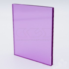Lastra plexiglass lilla rosa trasparente 412 acridite su misura.