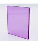Plancha Metacrilato rosa lila Transparente 412 lámina a medida.