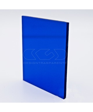 Lastra plexiglass blu trasparente 520 acridite su misura.