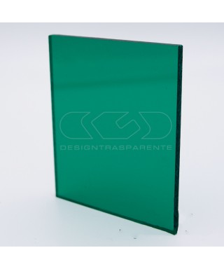 Plancha Metacrilato Verde Transparente 220  láminas a medida.