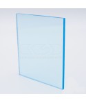 610 Transparent light blue Acrylic customised sheets and panels.