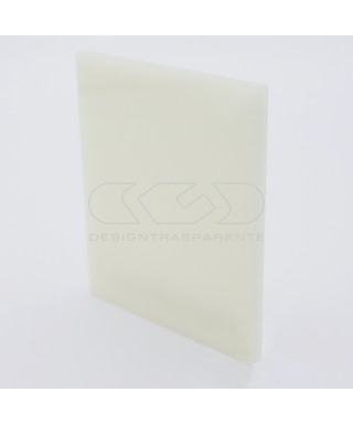 Lastra plexiglass bianco avorio crema chiaro acridite 771 su misura.