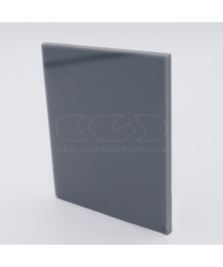 Lastra plexiglass grigio topo coprente acridite 890 su misura.