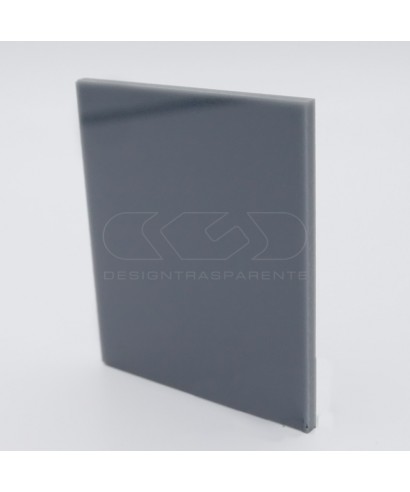 Lastra plexiglass grigio topo coprente acridite 890 su misura